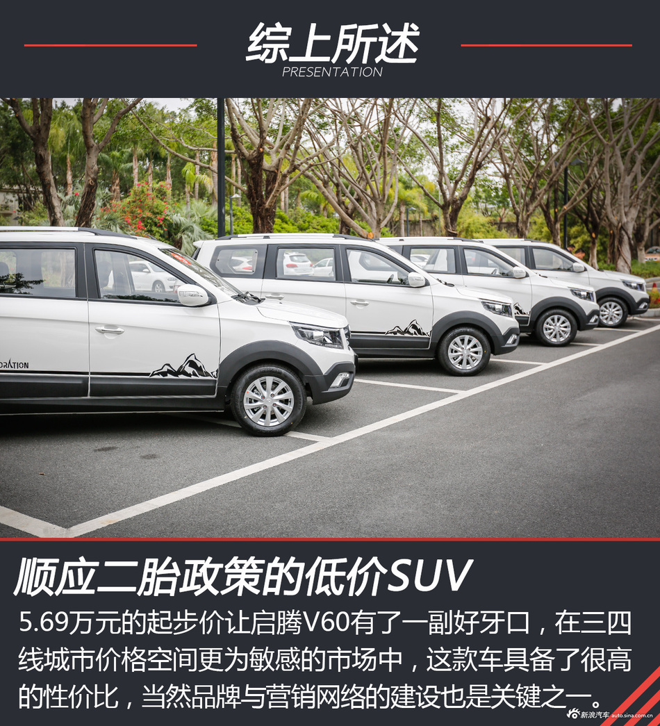家用紧凑SUV 5万级未尝不可 试驾启腾V60