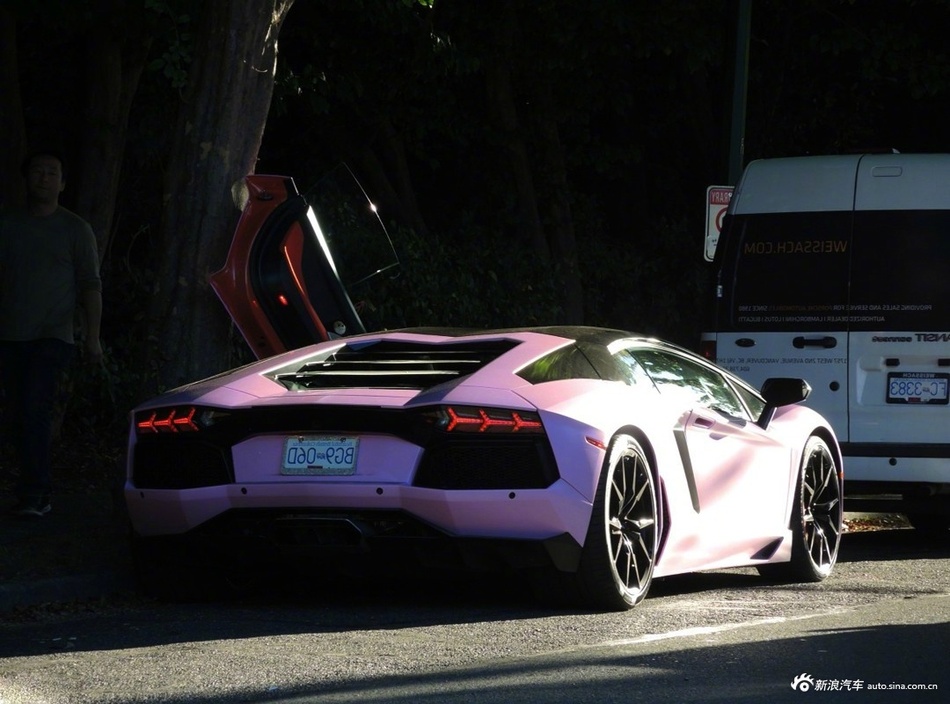 兰博基尼aventador lp700-4,一头粉红色大牛