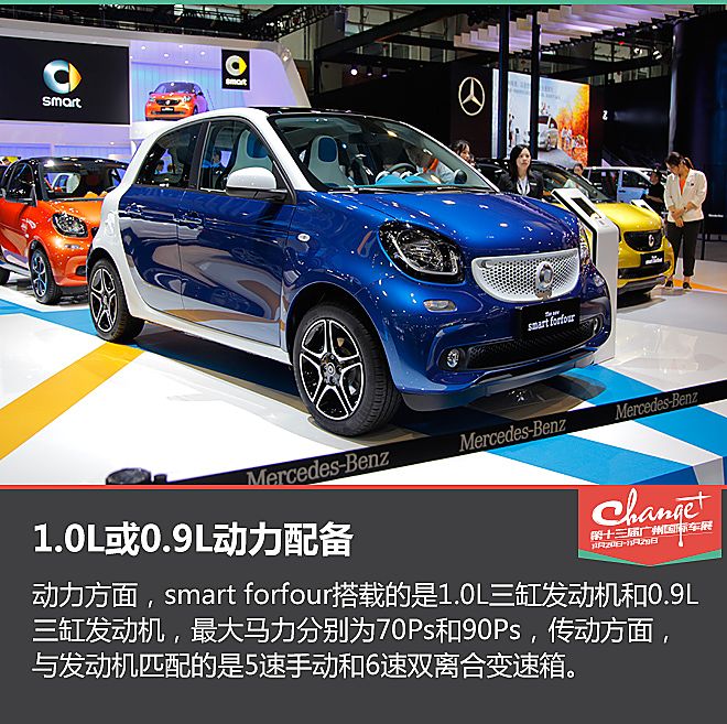 谁说smart不能座四人 静态体验smart forfour