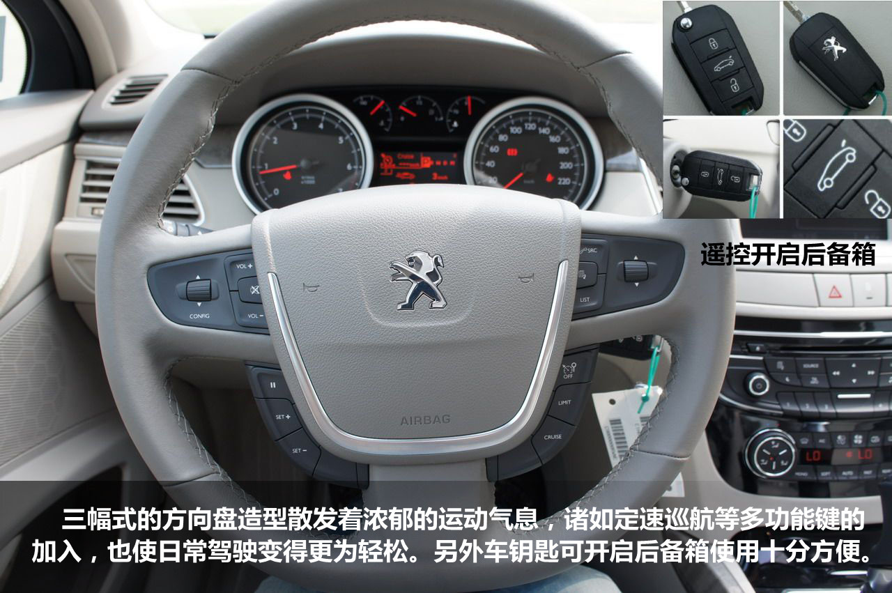 东风标致508 2.0l自动豪华版图解