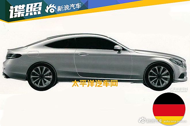 奔驰新C级Coupe专利图