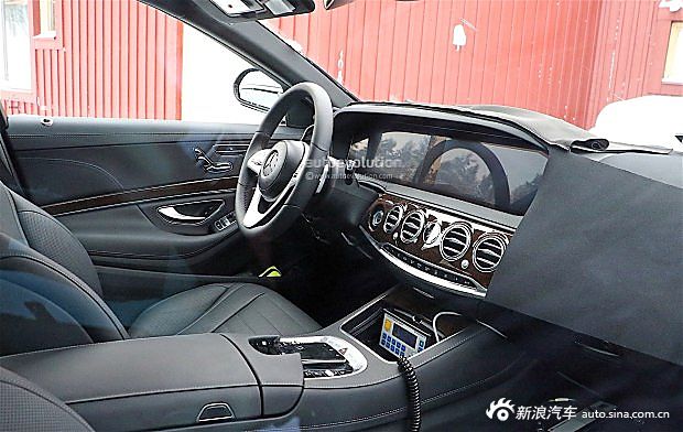 提升科技感 奔驰新款S级内饰谍照曝光