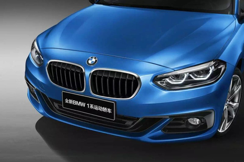 宝马1系三厢版内饰官图发布
