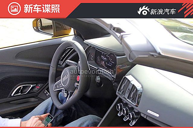 奥迪新R8敞篷版无伪装谍照