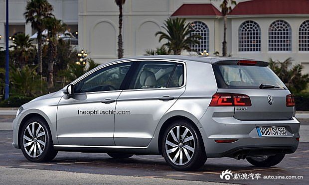大众新款高尔夫效果图 或搭载1.5T动力