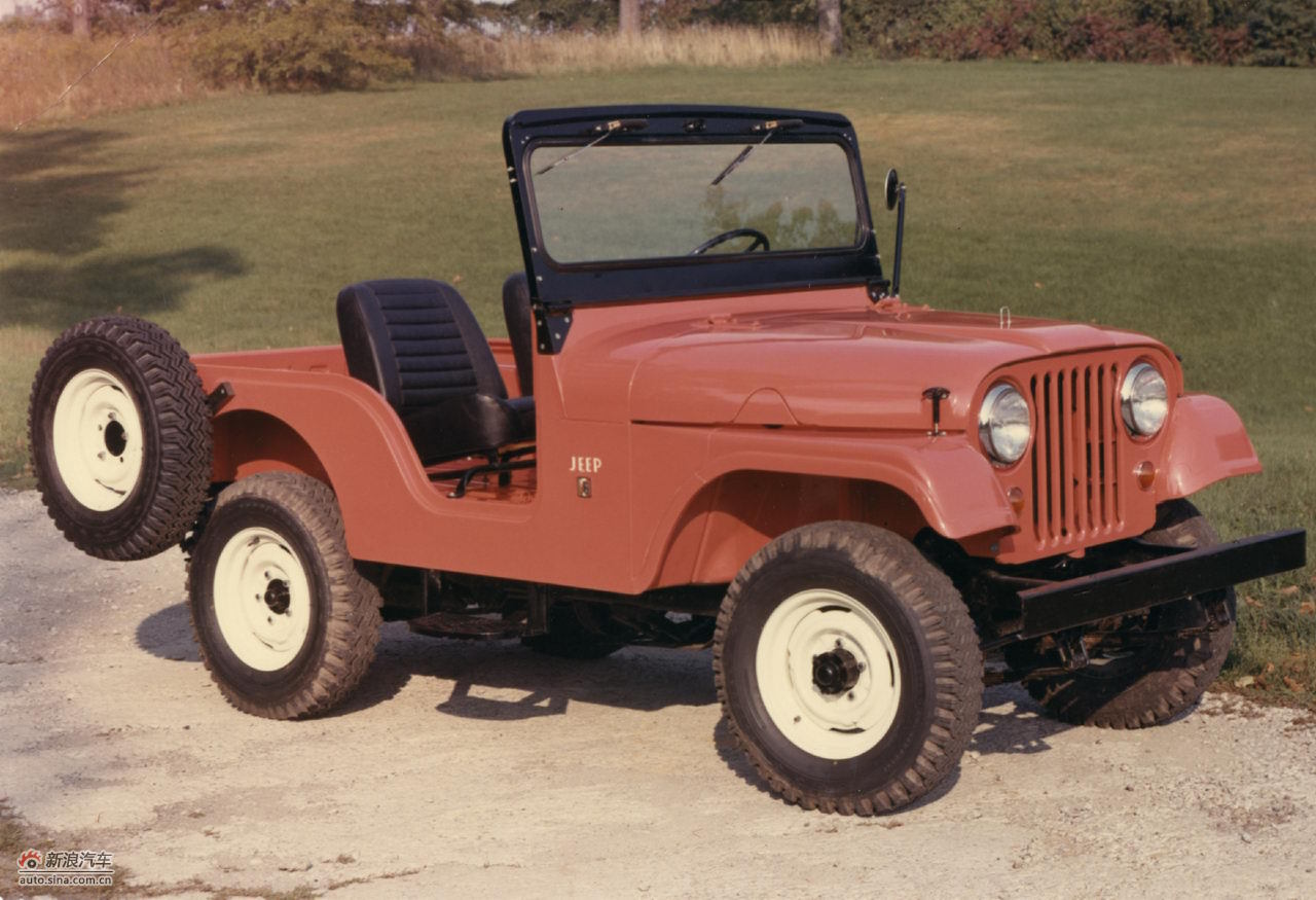 jeep历史车型图集,图为1955 jeep cj-5