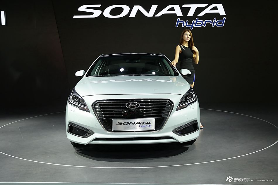 2015广州车展实拍索纳塔九混动版