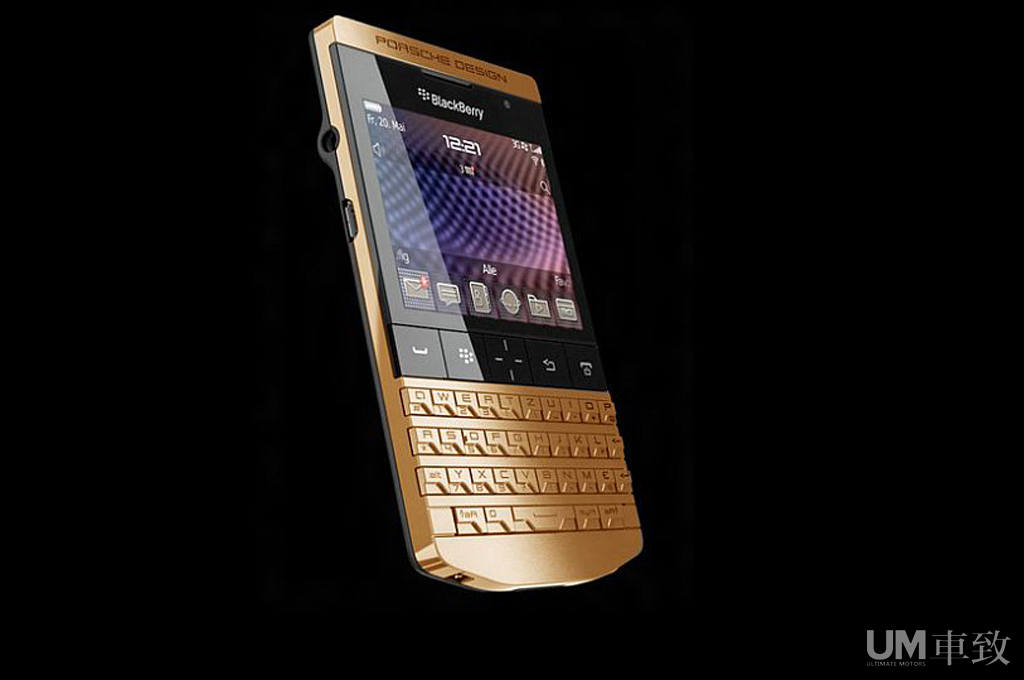 24克拉镀金黑莓porsche手机p9981