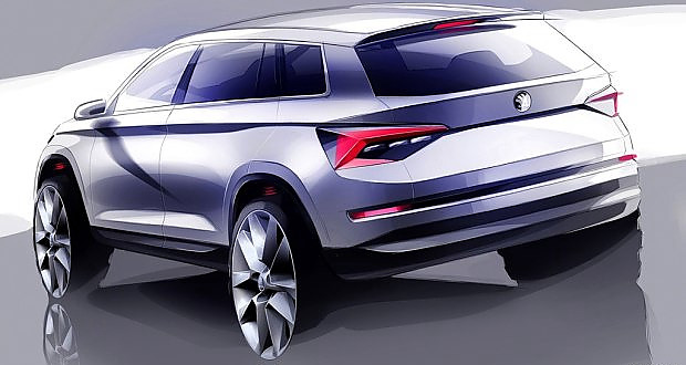 斯柯达KODIAQ假想图曝光