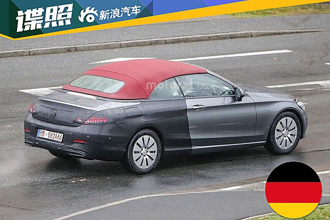 奔驰新一代C级敞篷版谍照