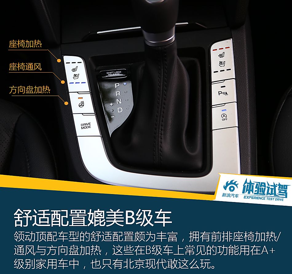 体验试驾北京现代领动