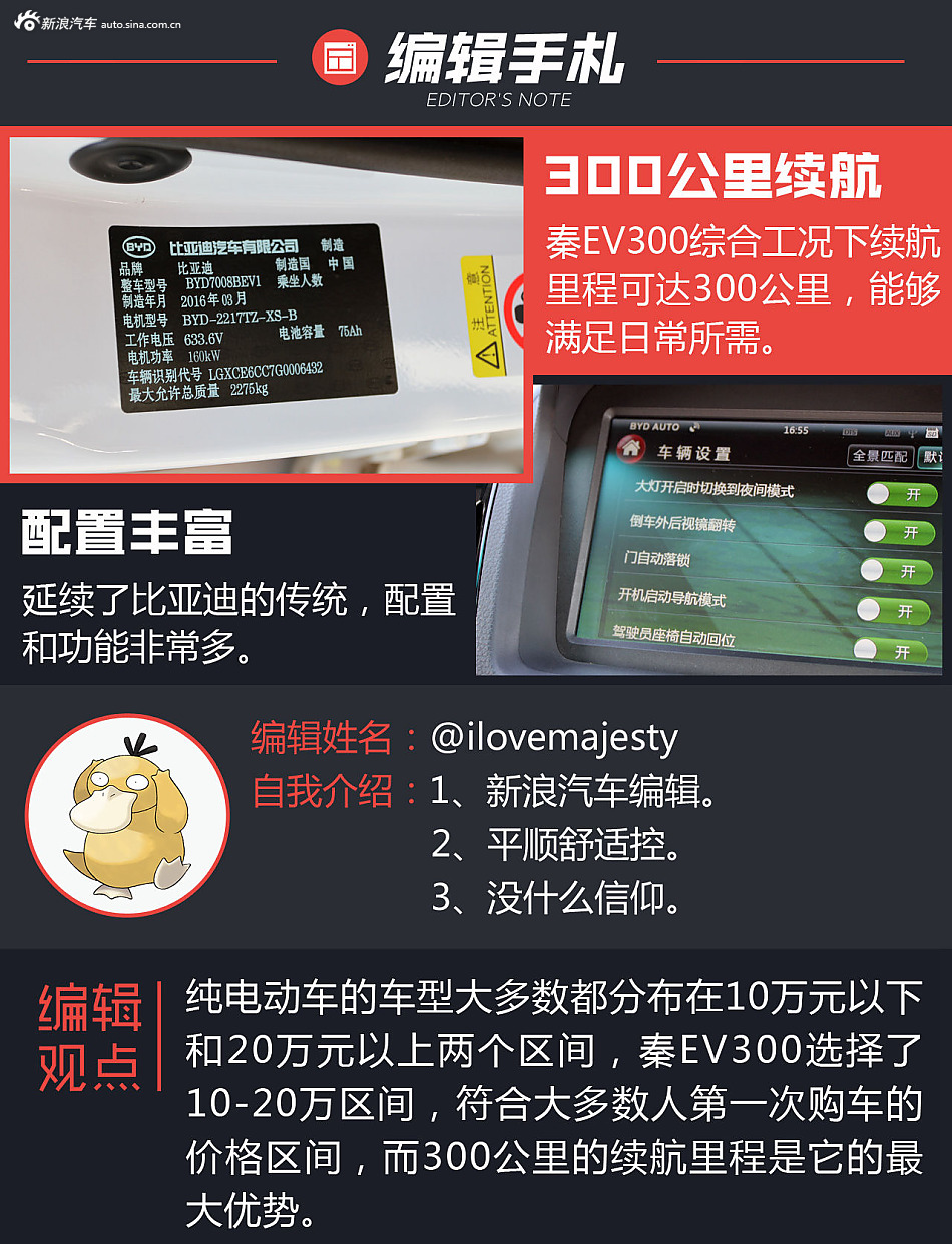 告别摇号新选择 试驾比亚迪秦EV300