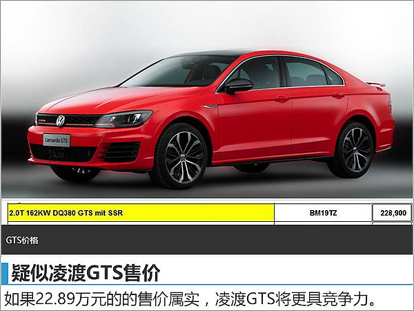 大众凌渡“性能版”疑似售价曝光