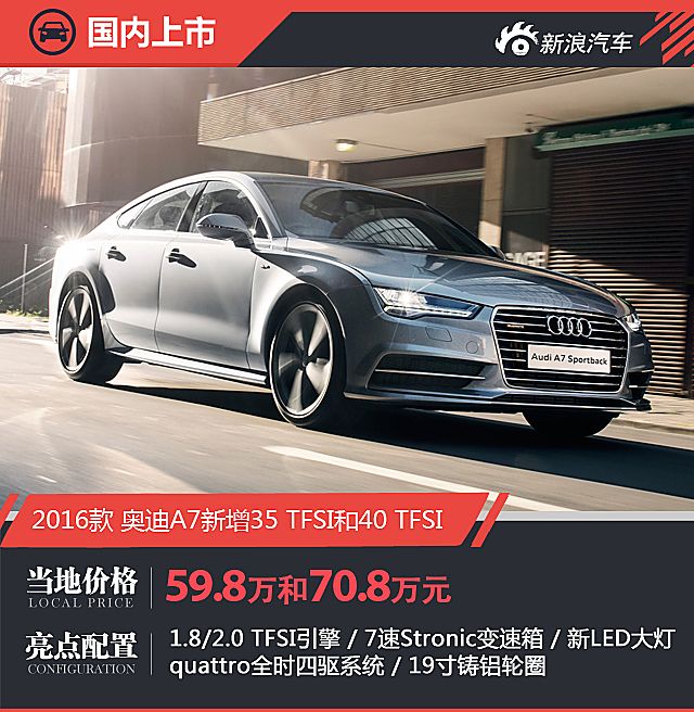 奥迪A7上市
