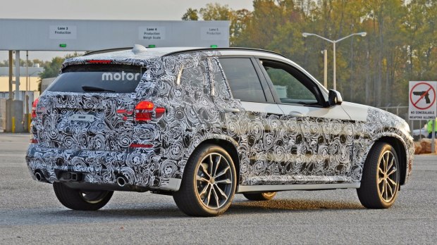 曝新一代宝马X3车型谍照