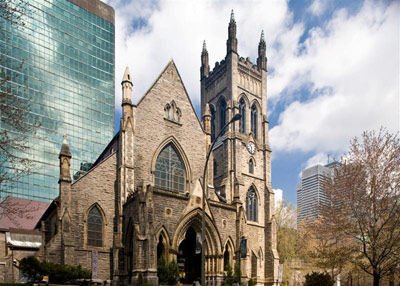 圣乔治英国圣公会教堂 版权：大蒙特利尔会议与旅游局 摄影者_Mario Melillo (Medium)