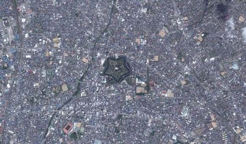 五陵郭(Goryokaku)，日本