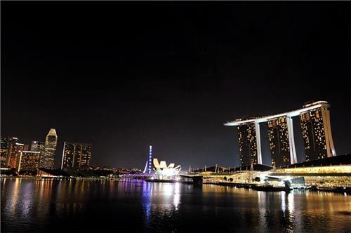 美丽夜景(来源：阿滋猫的新浪博客)