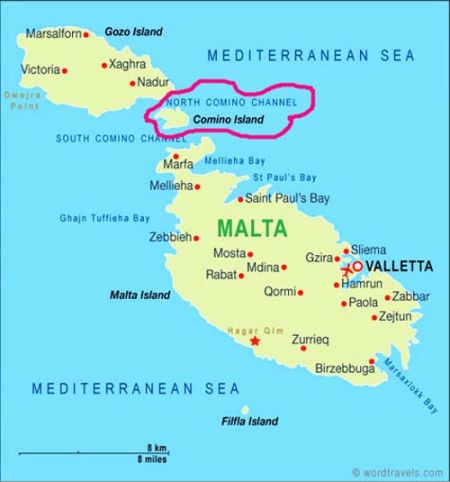 科米诺岛(Comino)是马耳他