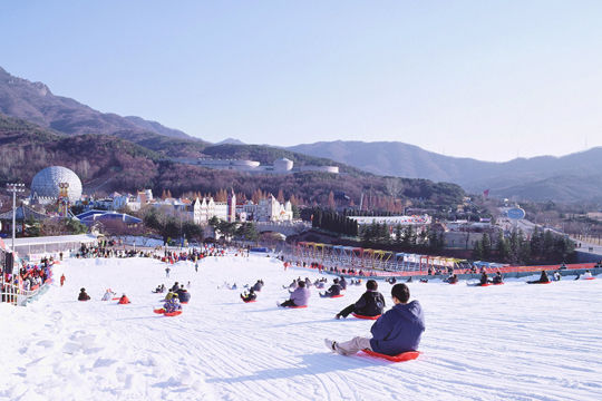 首尔乐园雪橇场 