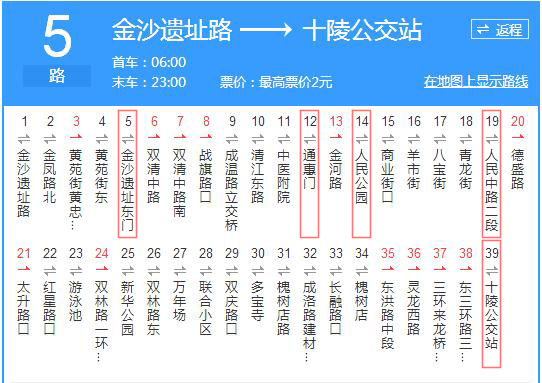 成都历史在哪里 跟着5路大巴找寻