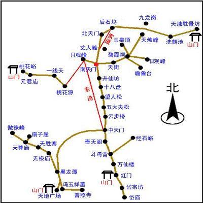 泰山景区导游图