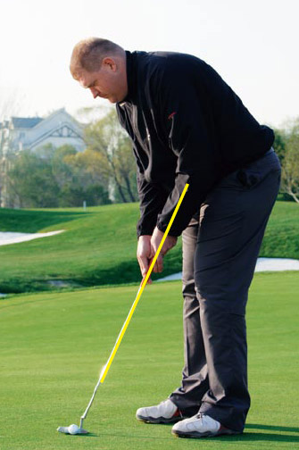 保持小臂和杆身成直线