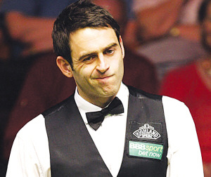 奥沙利文被忽悠很不爽。