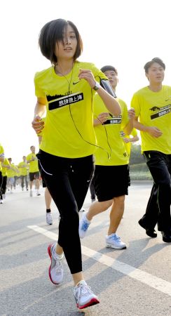 音乐是田原跑步时必不可少的伙伴