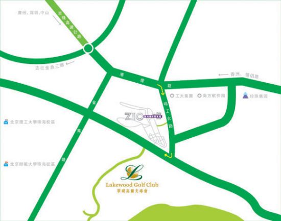 珠海翠湖球会位置图