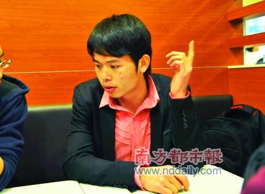 3月24日下午，广州天河岗顶麦当劳餐厅石金泉讲述网络推手生涯。南都记者 梁炜培 摄