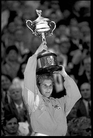 比赛中的塞莱斯