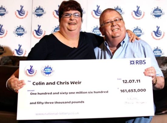 苏格兰夫妇中1.61亿英镑