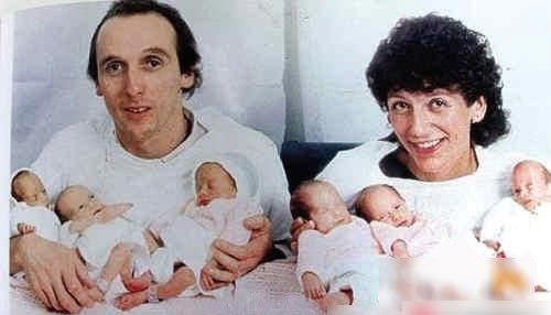 英国夫妇5分钟内诞下6胞胎 比中彩票概率低