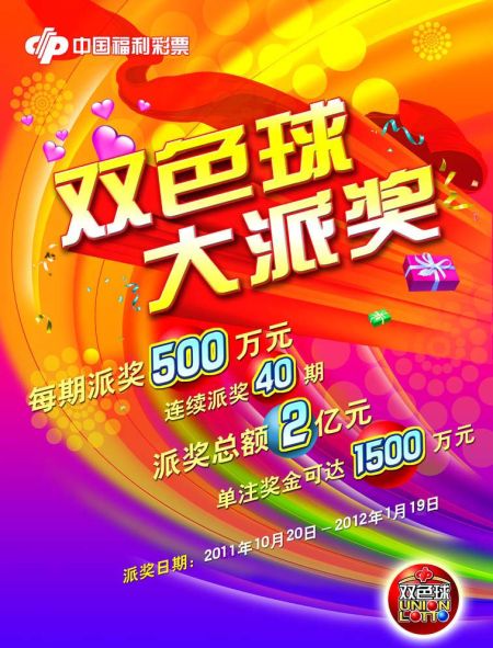 双色球超级派奖来了(想下载图片素材的童鞋，点击之后可以看大图)