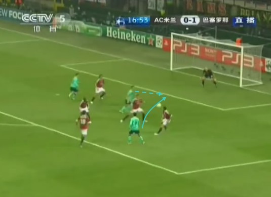 图6 提亚戈挑传席尔瓦和赞布罗塔之间的空当