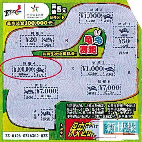 中奖彩票