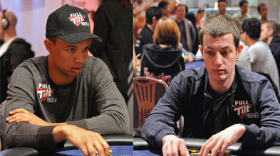 (左-右) Phil Ivey 及Tom Dwan 在2010年APT澳门站