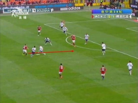 图20 卡萨诺传球给伊布