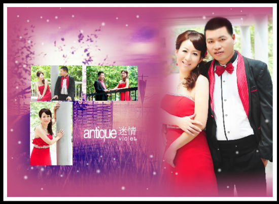 图3：两人的幸福结婚照