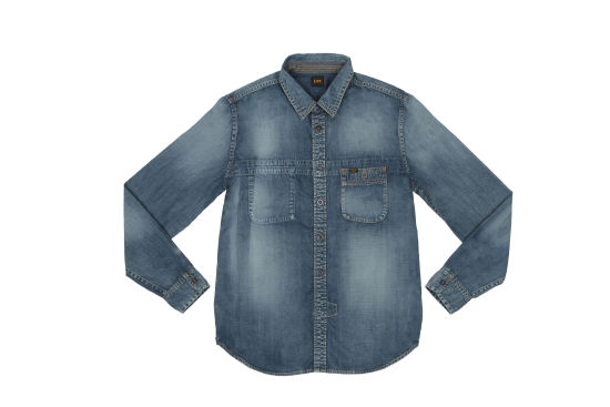 水洗靛蓝牛仔衬衫 L10129252243  RMB1790