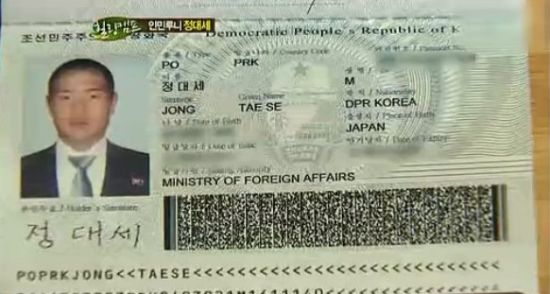 郑大世如今使用的朝鲜身份