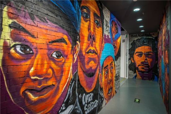 街头风格的店内涂鸦