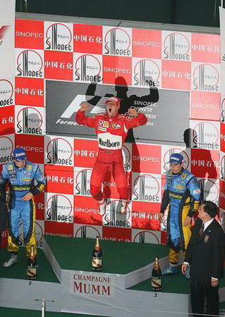 2006F1中国大奖赛舒马赫夺冠