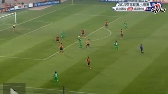 图1，卡努特胸部停球