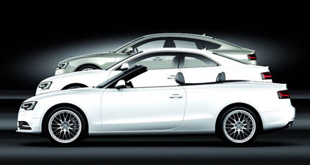 奥迪A5家族提供Coupé、Cabriolet、Sportback三种车型