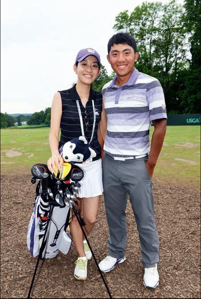 美国公开赛期间，姐姐Michelle始终陪伴左右