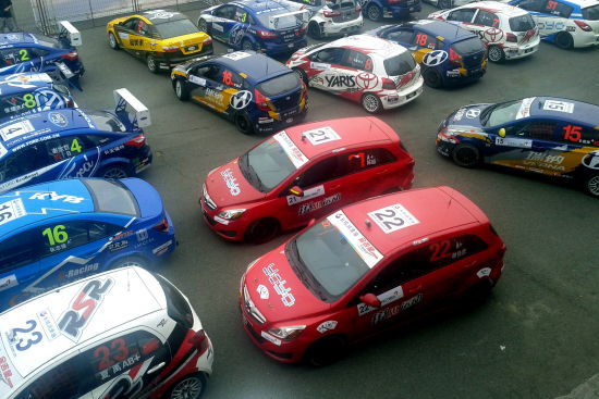 在CTCC众多洋品牌赛车阵中，自主品牌车型北汽E系列尤为抢眼。