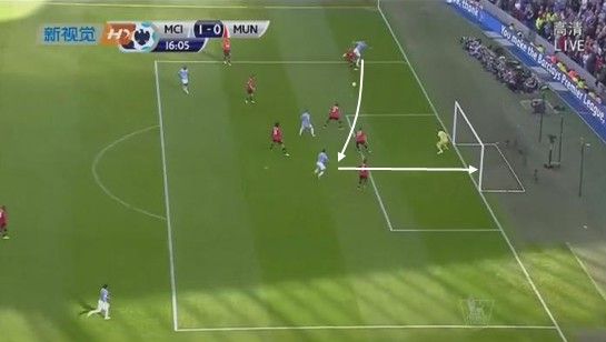 图4 科拉罗夫传中，阿圭罗射门