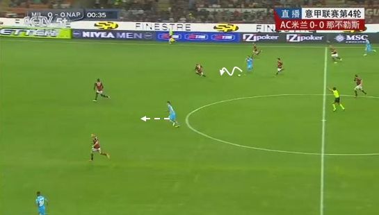 图1 那不勒斯向前推进，哈姆西克策应